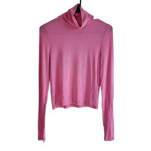 ATM (Anthony Thomas Melillo) Barbie Pink Super Soft Turtleneck Size Medium